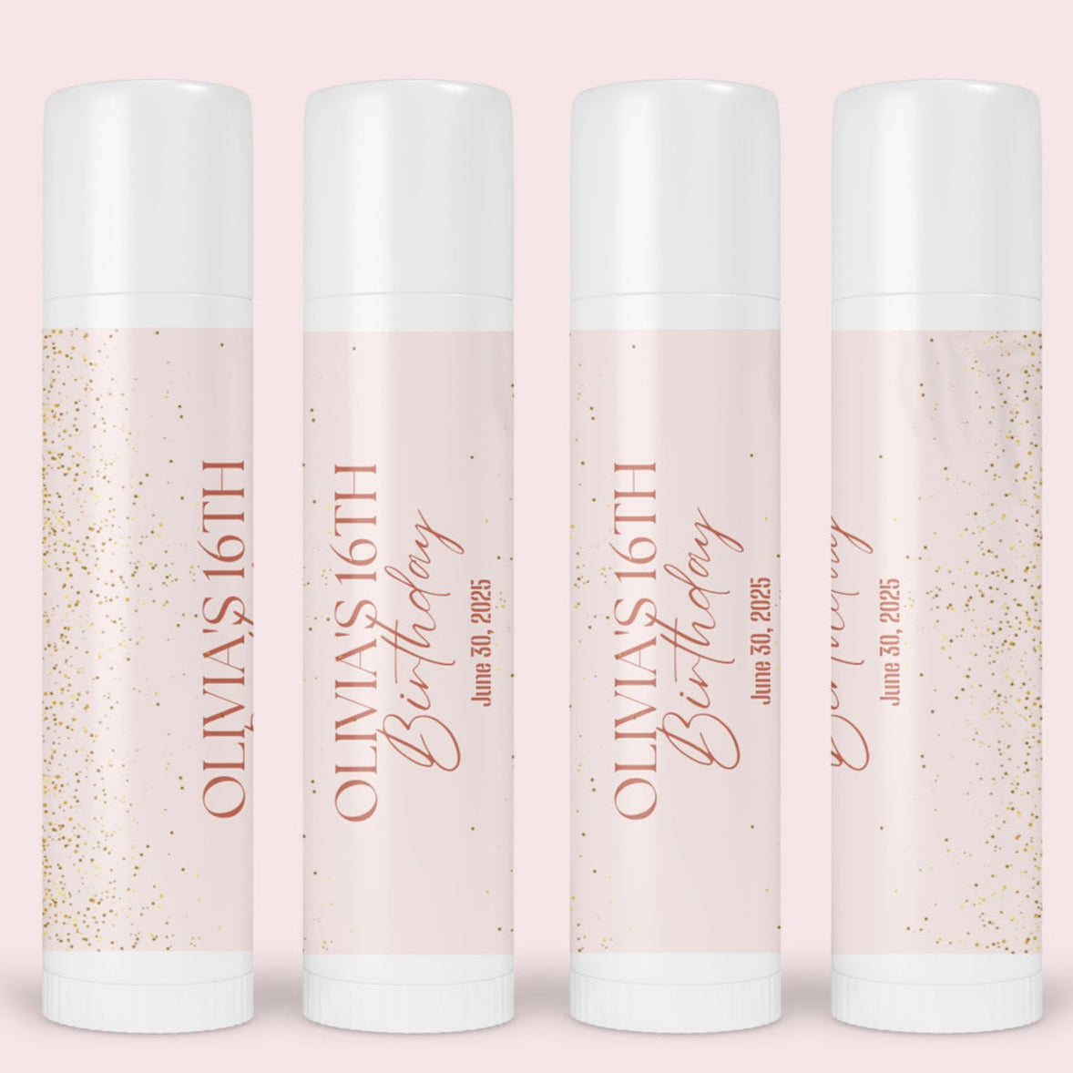Chic & Fun Lip Balm Favors for Her Sweet 16