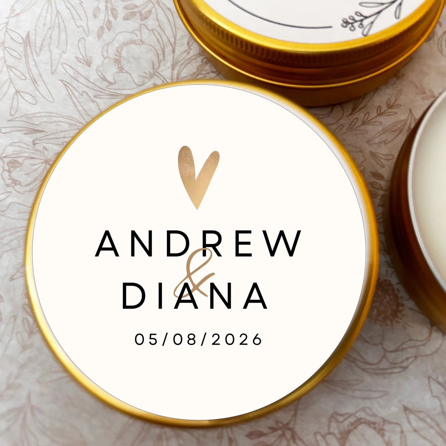 Customized Soy Candle Favors – A Scent of Forever