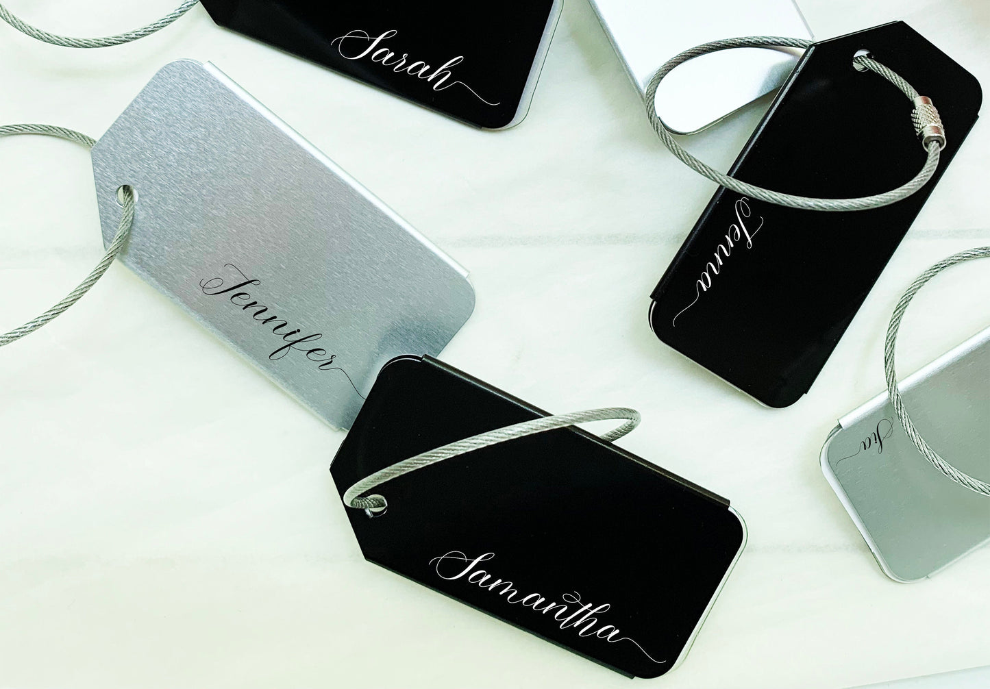 Custom Luggage Tags/ Baggage Tags/ Luggage Accessory/ Traveller Tag/ Wedding Trip Tags/ Metal Luggage Tags/ Bridesmaid Proposal