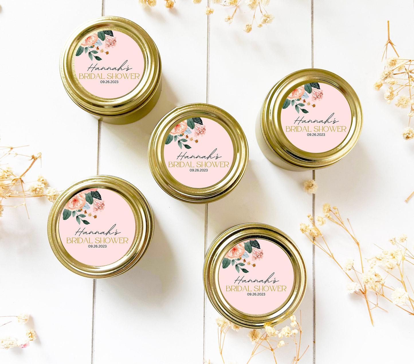 Personalized Candle Favor, Guest favor, 2oz. Candle Favor, Wedding Favor, Bulk Candle Favor, Bridal Shower Favor