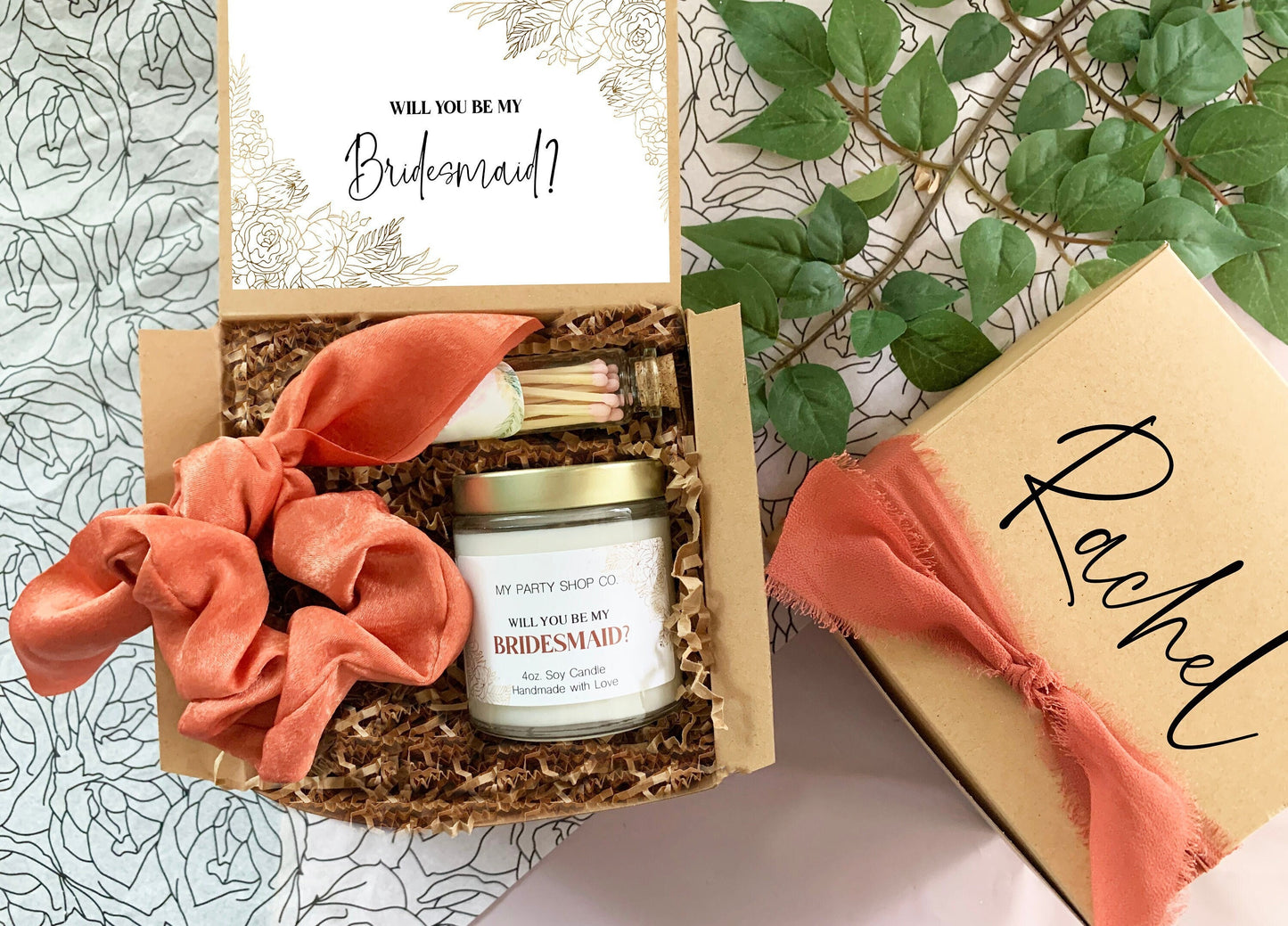 Mini Bridesmaid Gift Set, Gift Box for Maid of Honor, Bridesmaid Proposal Gift, Will you be my bridesmaid, Bridal Shower Gift