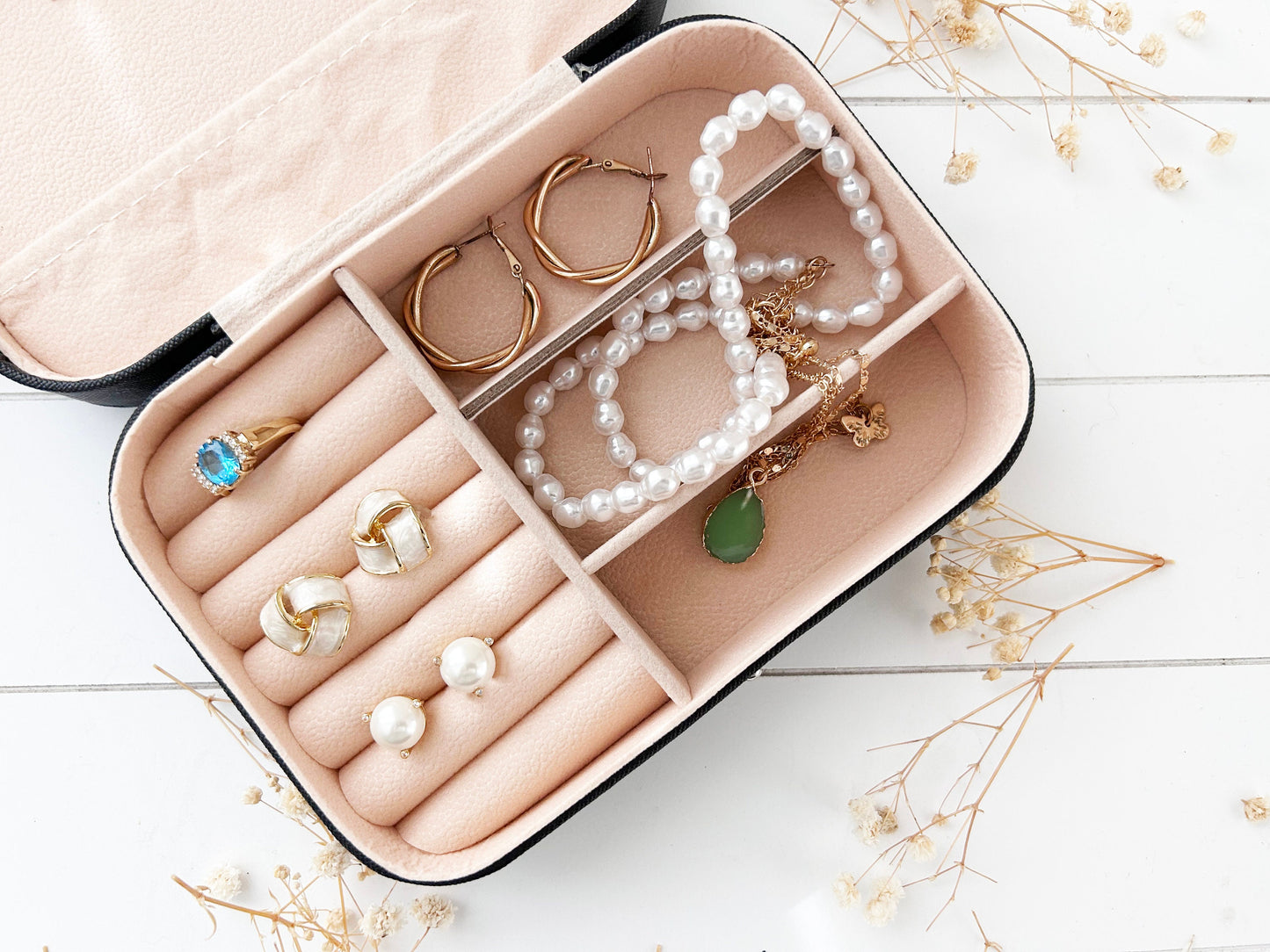 Personalized Jewelry Box Gift Set for Mom, Gift Box for Mother in Law, Travel Jewelry Organizer, Mothers day Gift for Mom, Gift for Aunt