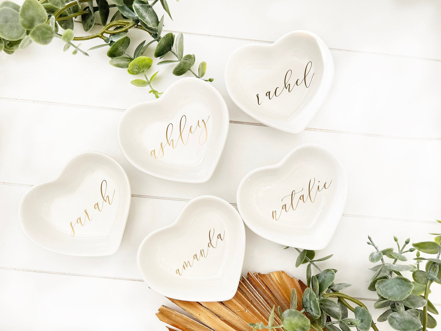 Ring Dish Gift for Bridesmaid, Trinket Dish for her, Bulk Bridal Shower Favor, Heart Shaped Dish, Bulk Graduation Favor, Gift Idea Under 10