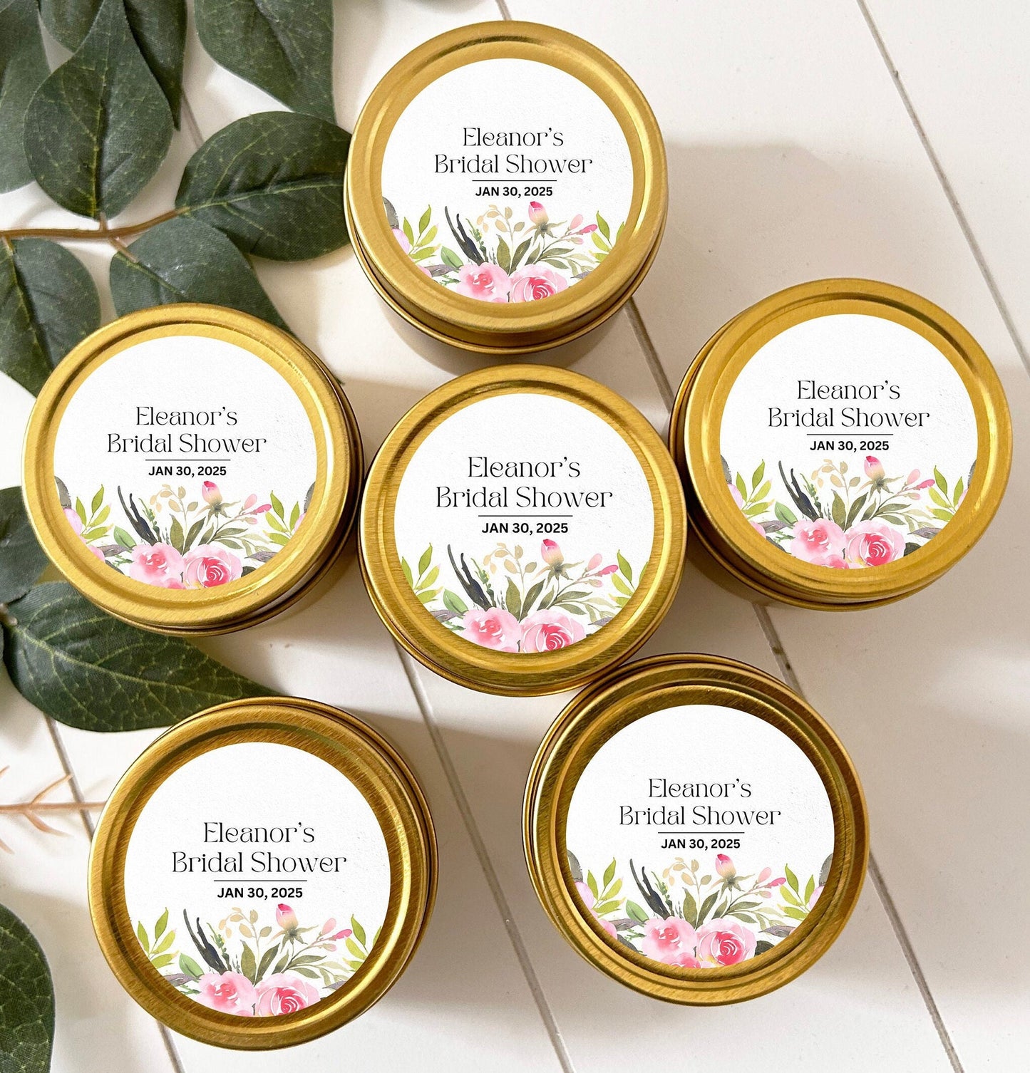 Bulk Personalized Bridesmaid Candle Favor, Bride Tribe 2oz. Candle Favor, Bridal Shower guest Favor, Bulk Candle Favor, Bridal Shower Favor