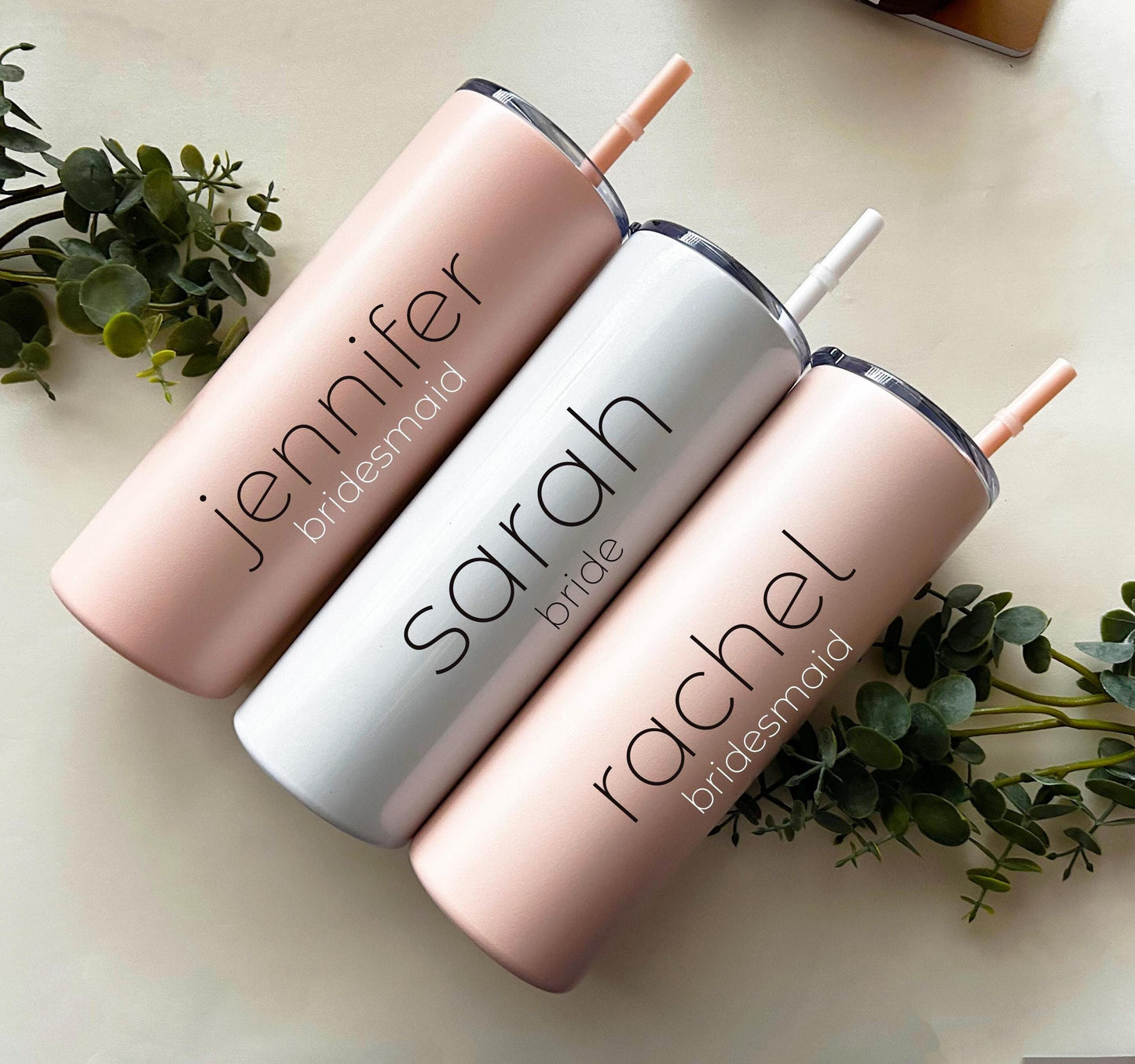 Bridesmaid Proposal Tumbler, Bachelorette Party Tumbler, Blush Pink Gold Tumbler, Bridal Party Gift, Bridesmaid Proposal, Steel Tumbler