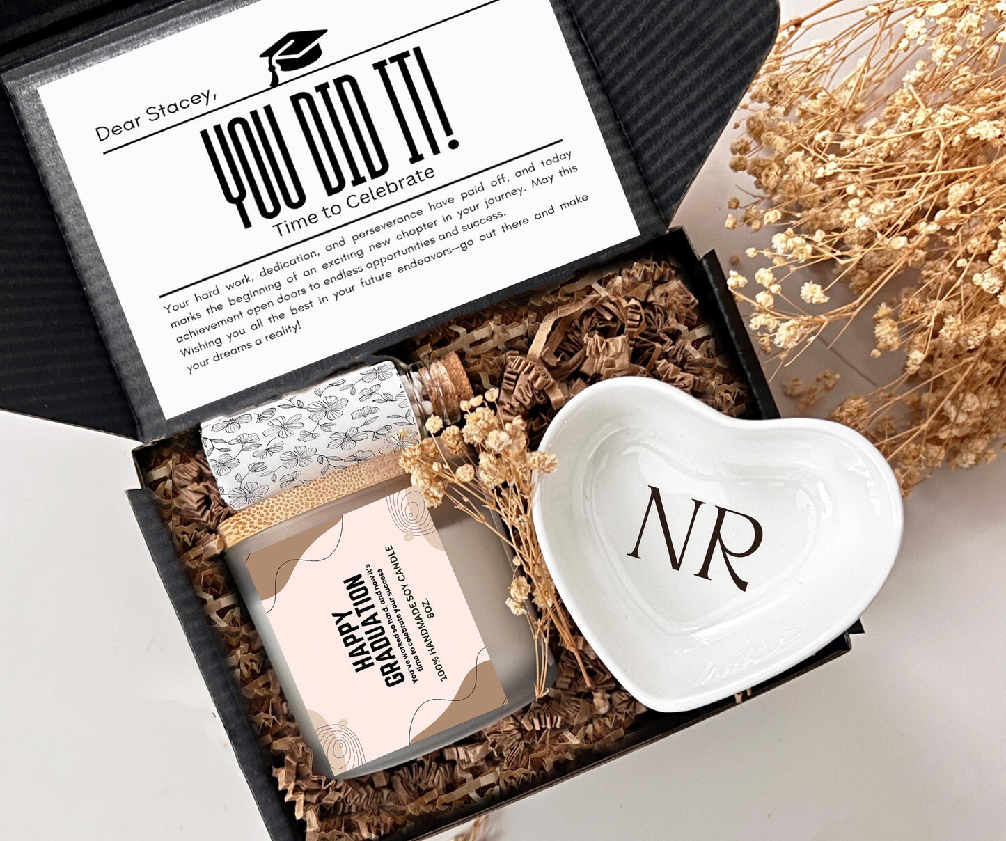Mini Graduation Gift Set, Trinket Dish for Graduate, Bulk Grad Gift Set, Gift for College Grad, High School Grad Gift, Gift for Her
