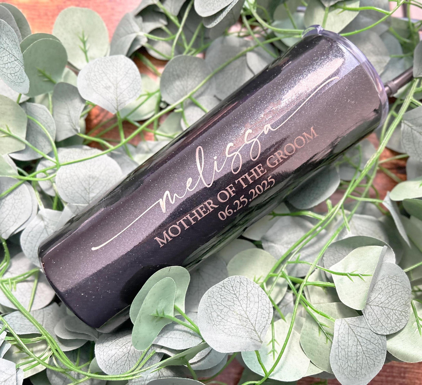Engraved Personalized Mother of the Bride Tumbler, Mother of the Groom Tumbler, Custom Skinny Tumbler, Personalized Wedding Tumbler