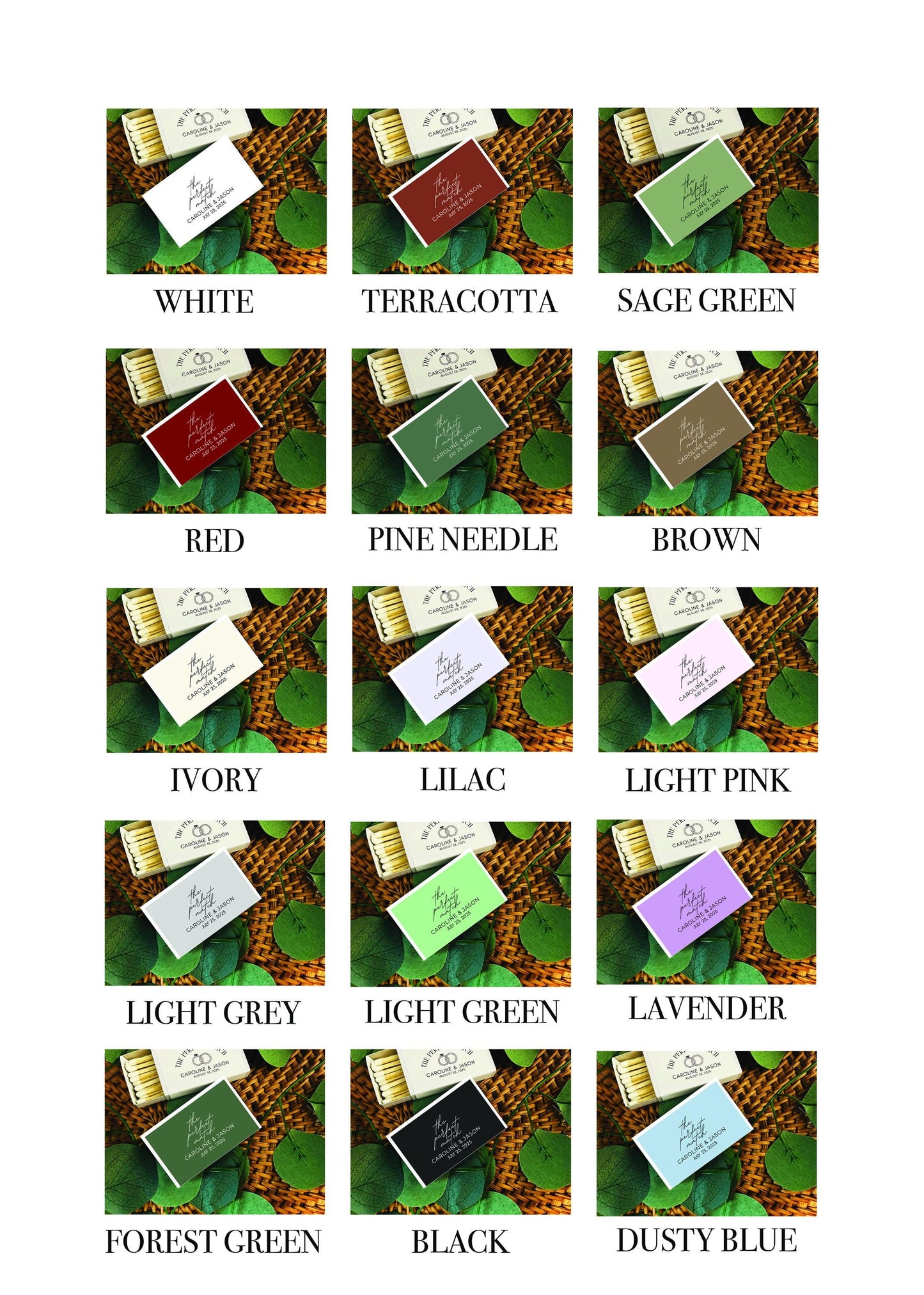 BULK Wedding Matches Set of 50, The Perfect Match Personalized Matches, Wedding Matchboxes Party Favors, Celebration, Custom Wedding Favor