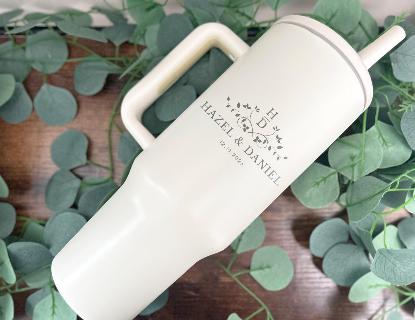 Engraved Custom Tumblers for Couple/ 40oz Custom Cups/ Gift for Newly Wed/ Bride and Groom Engraved Cups/ Engagement Gift for Newly Married
