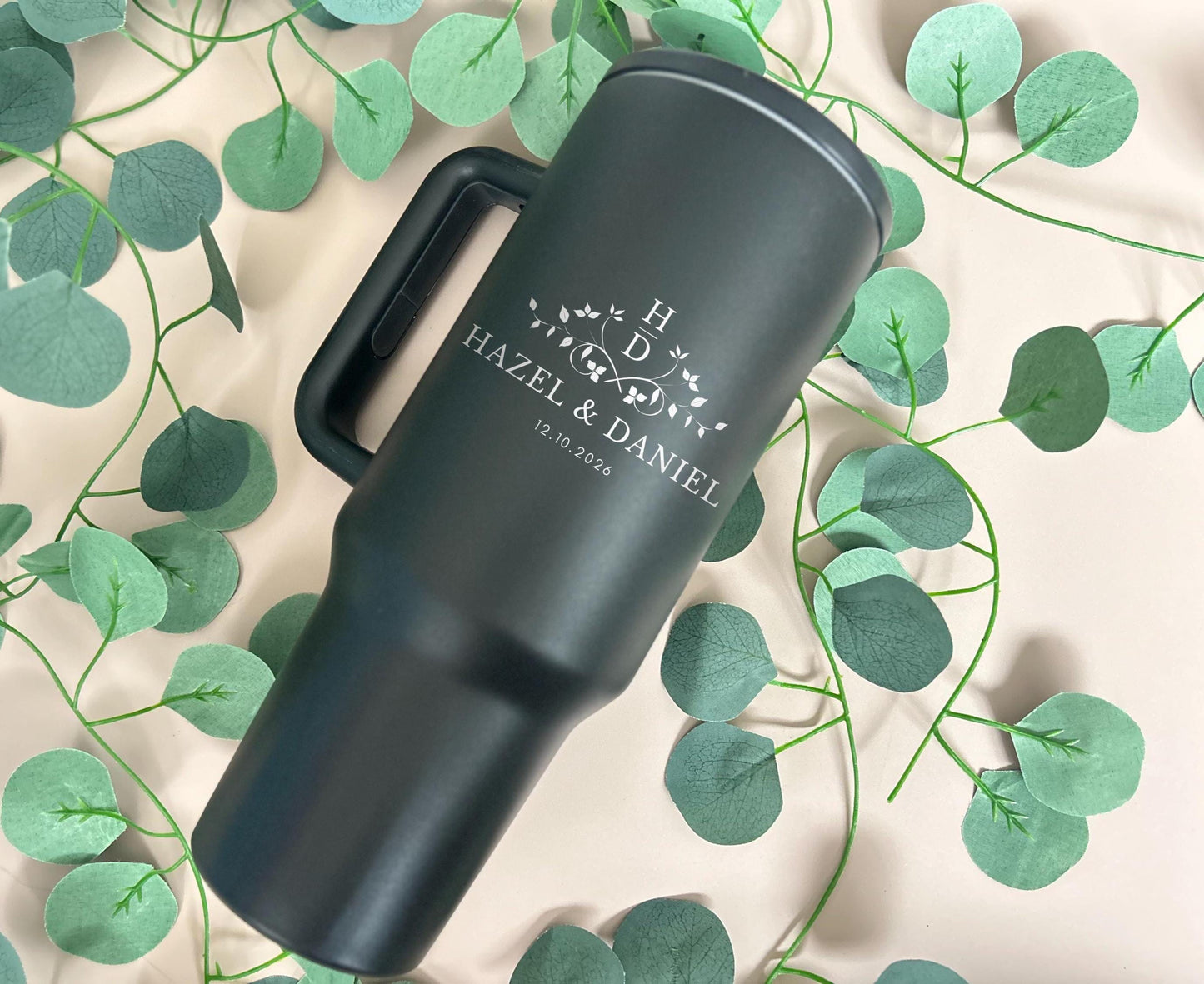 Engraved Custom Tumblers for Couple/ 40oz Custom Cups/ Gift for Newly Wed/ Bride and Groom Engraved Cups/ Engagement Gift for Newly Married