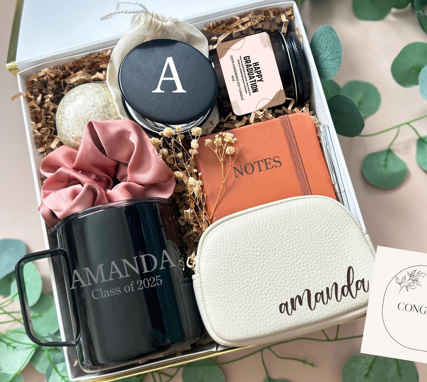 Graduation Gift For Her For College or High School Class of 2025, Teacher Graduation Gift Box, Daughter Congrats for PHD, Masters