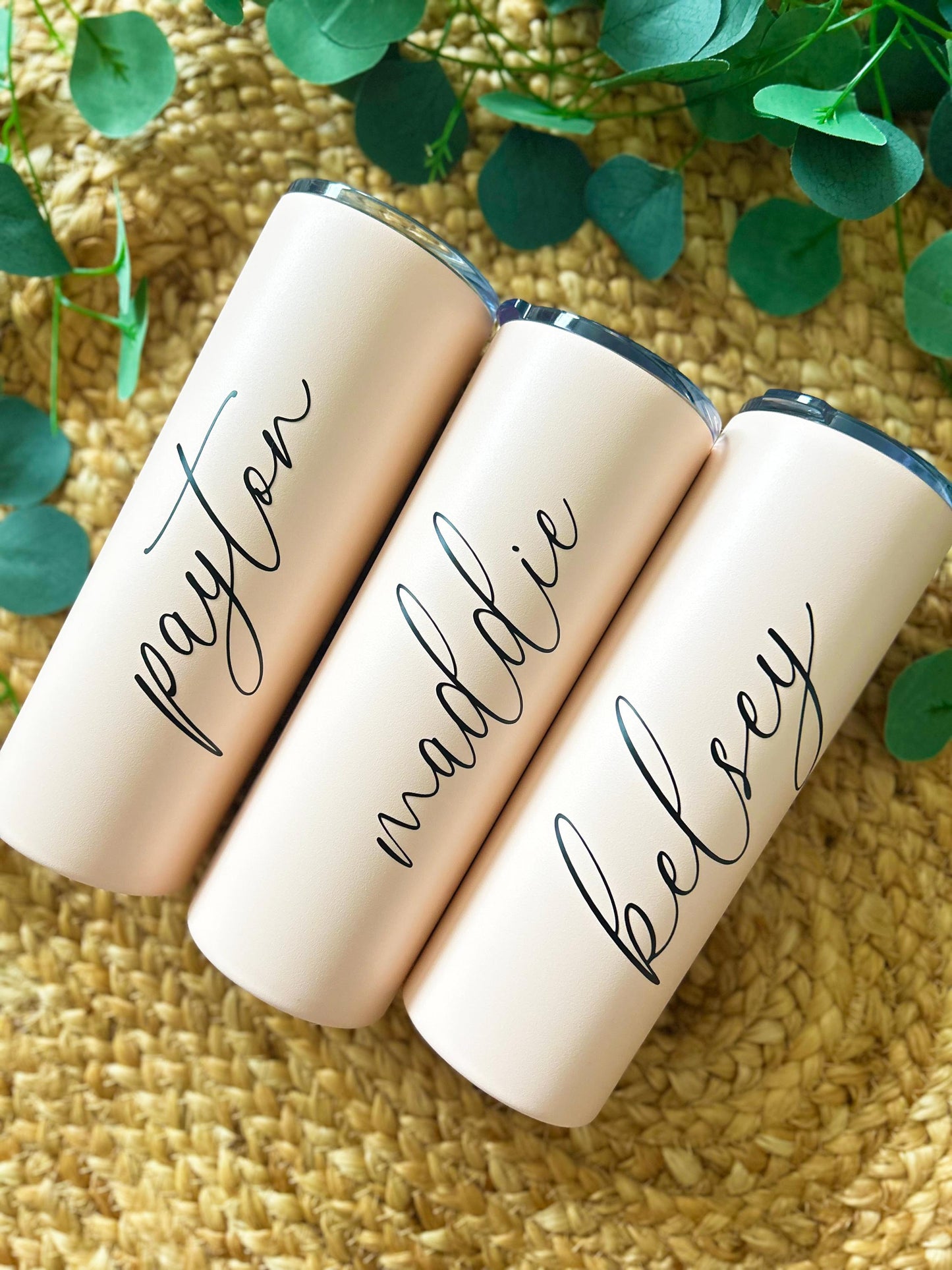 Bridesmaid Proposal Tumbler, Bachelorette Party Tumbler, Blush Pink Gold Tumbler, Bridal Party Gift, Bridesmaid Proposal, Steel Tumbler