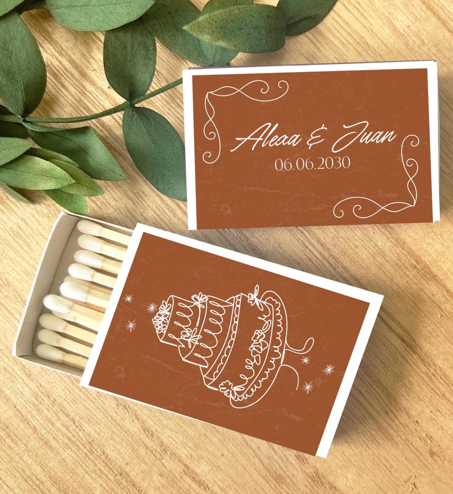Wedding Reception Guest Favors – Custom Matchboxes – Thoughtful Thank You Gift for Wedding Guests--Personalized Gifts for Reception Tables