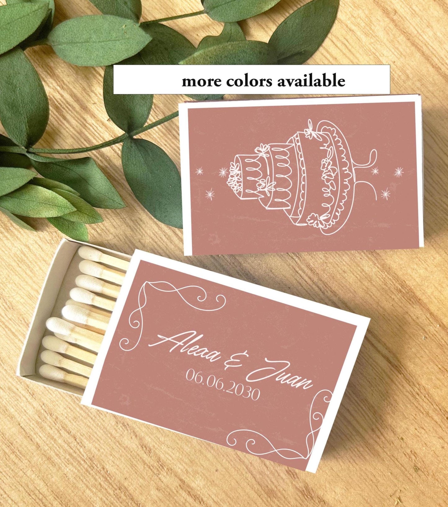 Wedding Reception Guest Favors – Custom Matchboxes – Thoughtful Thank You Gift for Wedding Guests--Personalized Gifts for Reception Tables