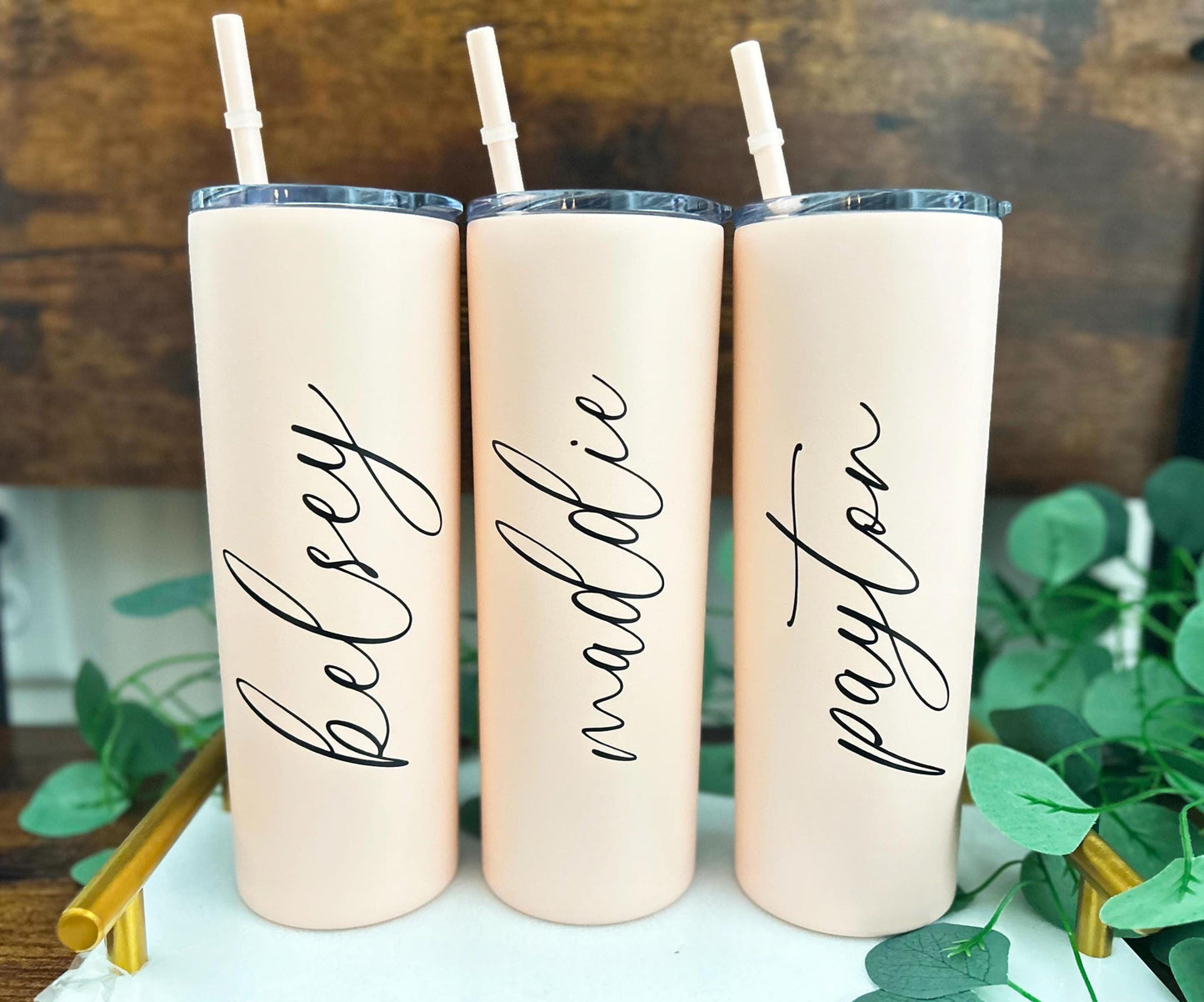 Bridesmaid Proposal Tumbler, Bachelorette Party Tumbler, Blush Pink Gold Tumbler, Bridal Party Gift, Bridesmaid Proposal, Steel Tumbler