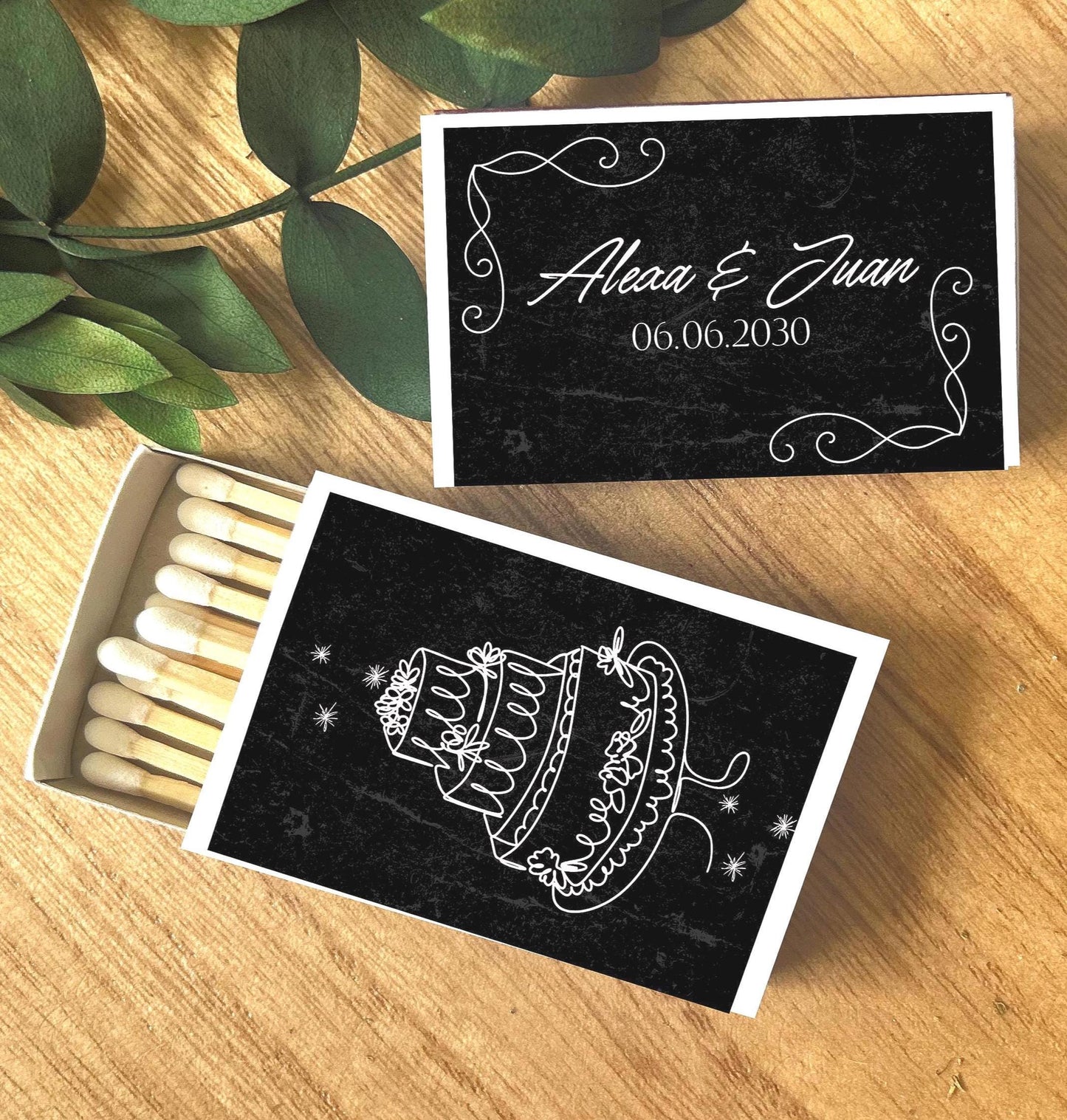 Wedding Reception Guest Favors – Custom Matchboxes – Thoughtful Thank You Gift for Wedding Guests--Personalized Gifts for Reception Tables