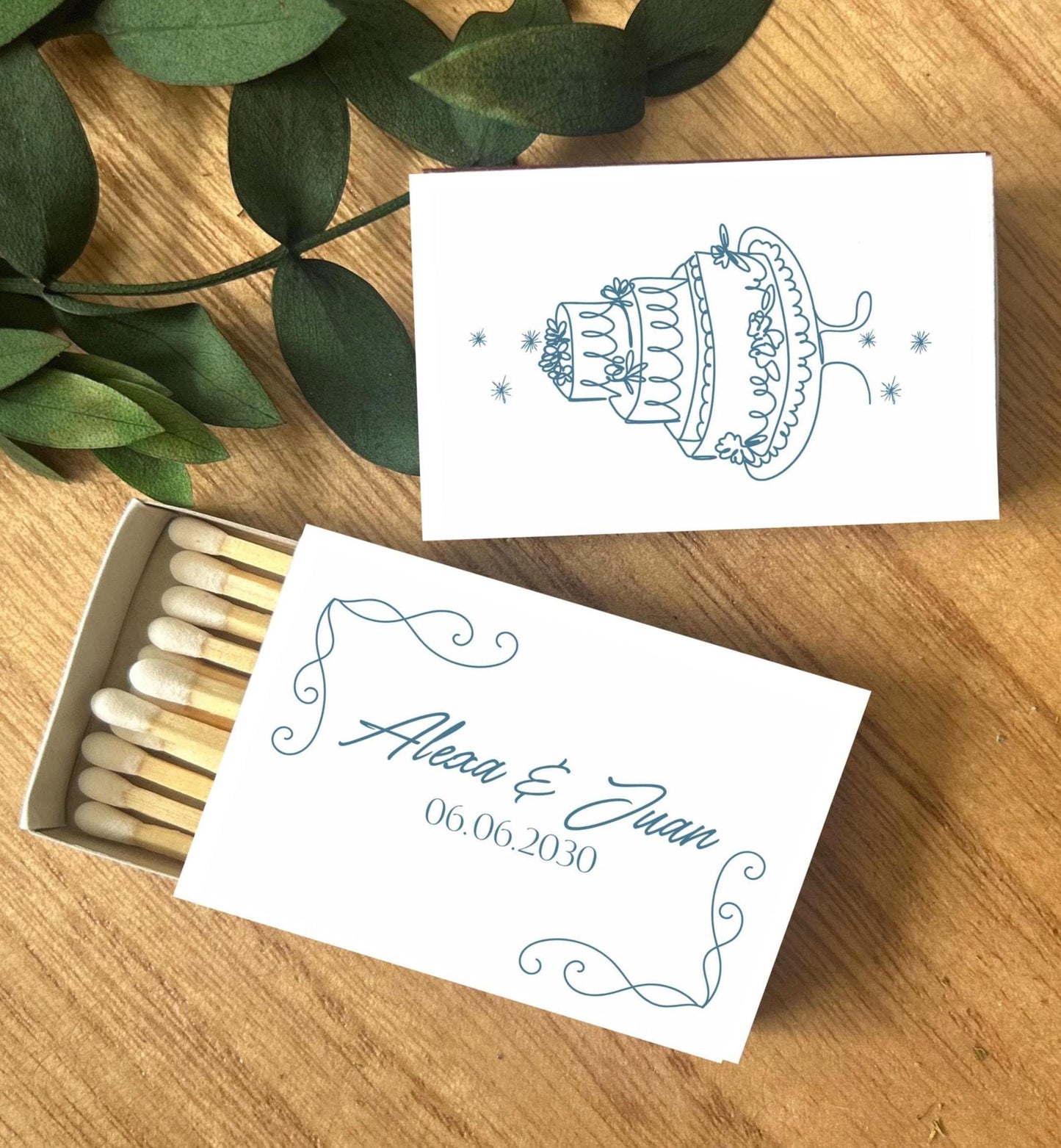 Wedding Reception Guest Favors – Custom Matchboxes – Thoughtful Thank You Gift for Wedding Guests--Personalized Gifts for Reception Tables