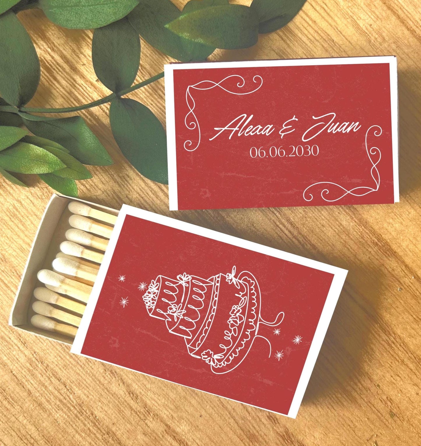 Wedding Reception Guest Favors – Custom Matchboxes – Thoughtful Thank You Gift for Wedding Guests--Personalized Gifts for Reception Tables