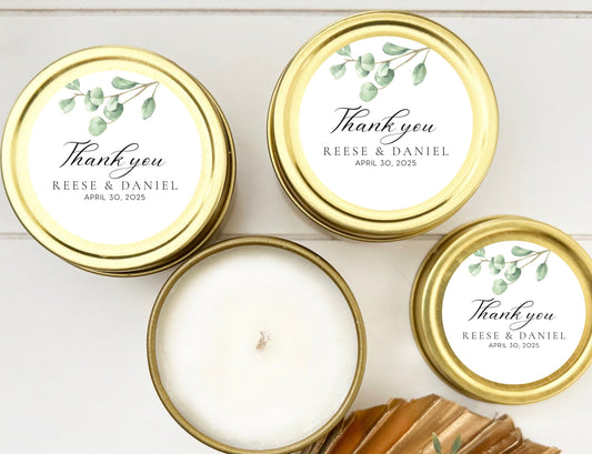 A Token of Our Love & Gratitude – Thank You Candle Favor