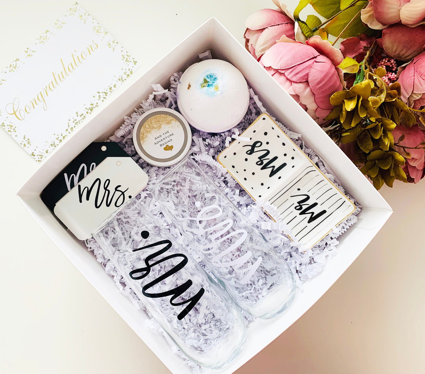 Engagement Gift for Couple - Couple Gift Box - Future Mrs. Gift Box - Just Engaged Gift Set - Wedding Gift Set- Bride to be Gift Box