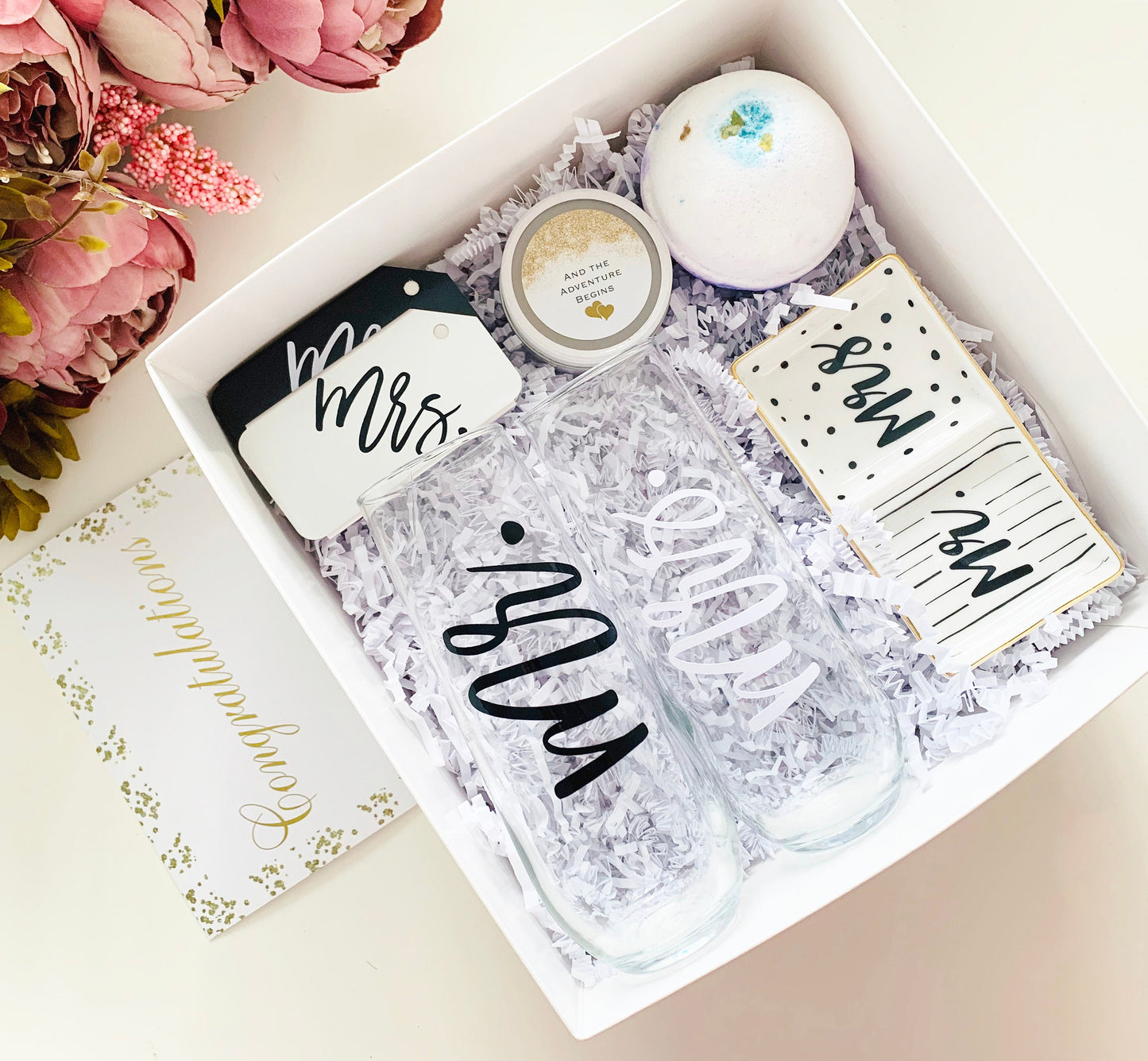 Engagement Gift for Couple - Couple Gift Box - Future Mrs. Gift Box - Just Engaged Gift Set - Wedding Gift Set- Bride to be Gift Box