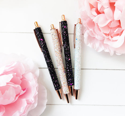 Bulk Bridal Shower Pen favor, Glitter pen Gift, Gift For Bride Tribe, Rose Gold Pen, Wedding Pen Favor, Bachelorette party favor pen