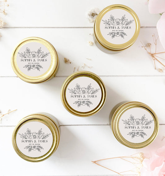 Bulk Wedding Candle Favor, Candle Wedding favor for Guests, 2oz. Candle Favor, Wedding Favor, Bulk Shower Favor, Favor for Wedding guests