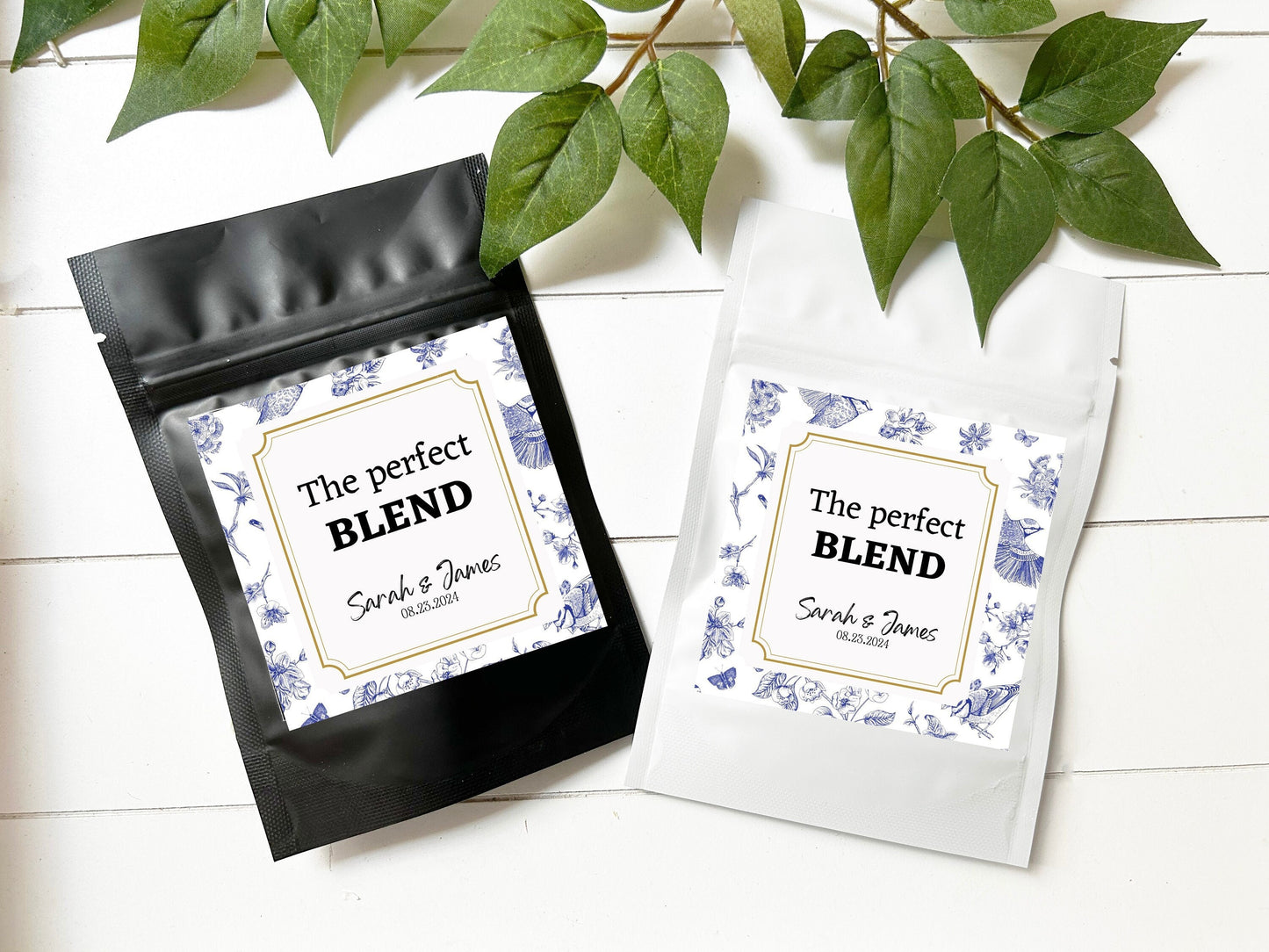 Personalized Coffee Bag/ The Perfect Blend Wedding Favor/ Coffee Wedding Favor Bag/ Coffee Pouch/ Custom Coffee Bag/ Wedding Favors