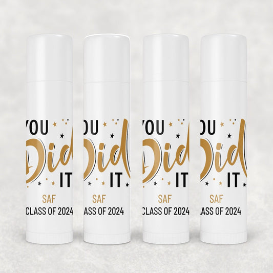 Bulk Grad 2024 Lip Balm Favor, Grad Student favor, Graduation Celebration Lip Balm Favor, Bulk Chapstick Favor, 2024 Grad Lip balm Favor