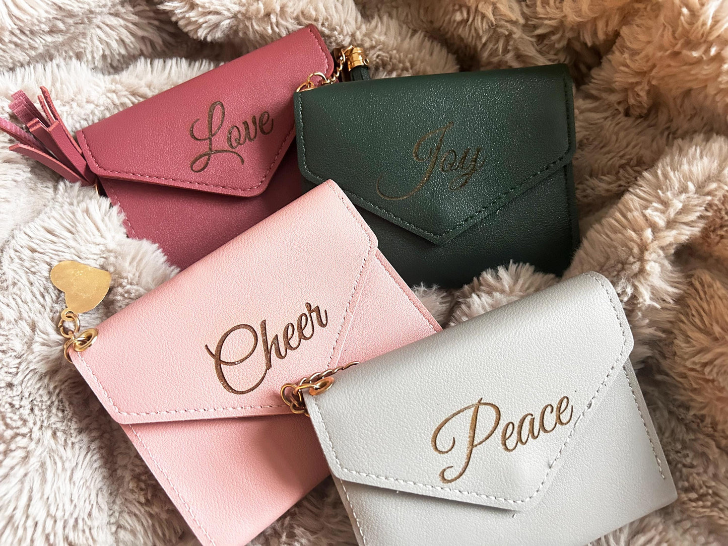 Engraved Employee Appreciation Gift, Office Staff Thank you Gift, Mini Engraved wallets for women, Gift for Women, bulk Mothers day gift