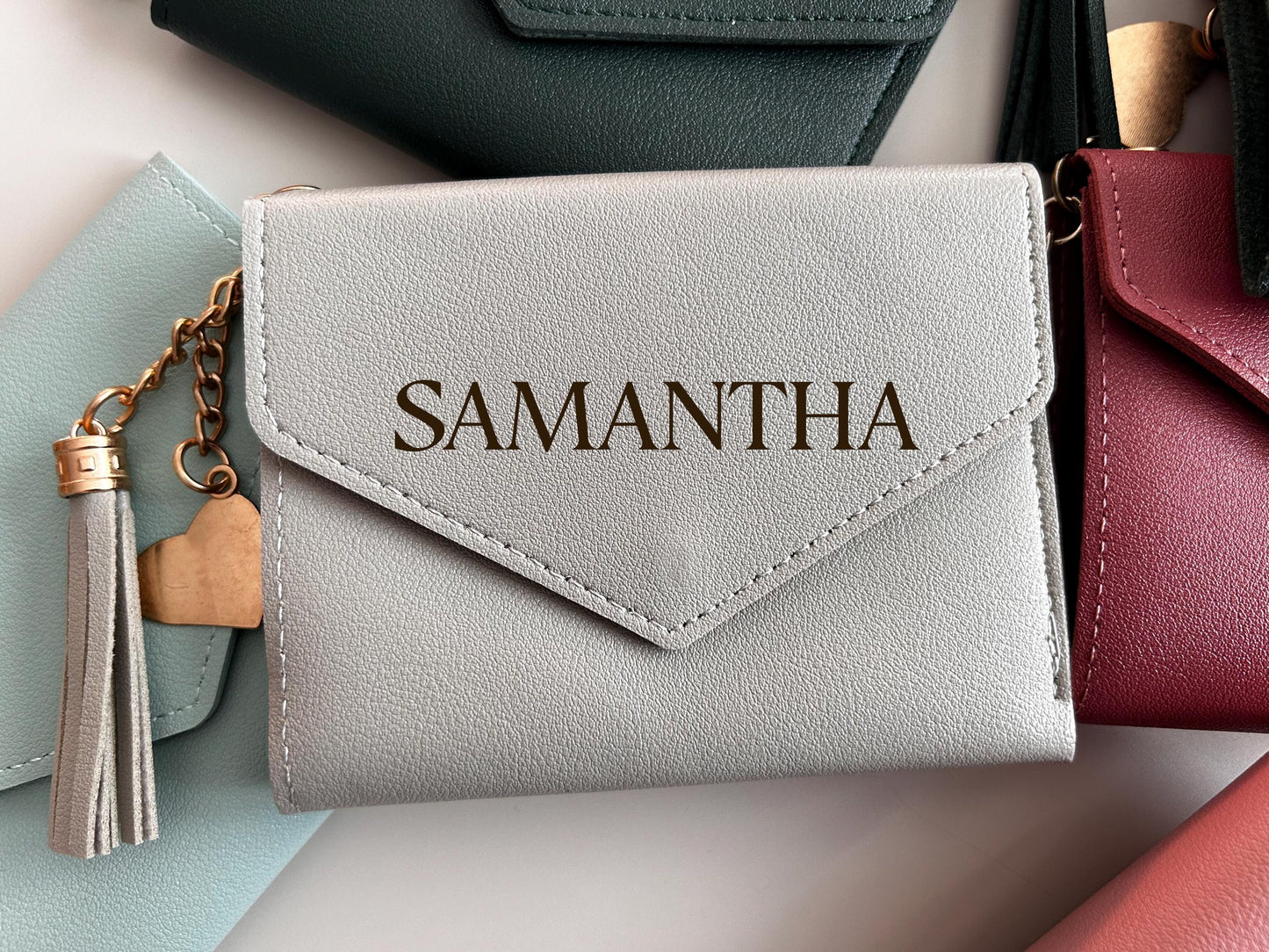 Engraved Employee Appreciation Gift, Office Staff Thank you Gift, Mini Engraved wallets for women, Gift for Women, bulk Mothers day gift