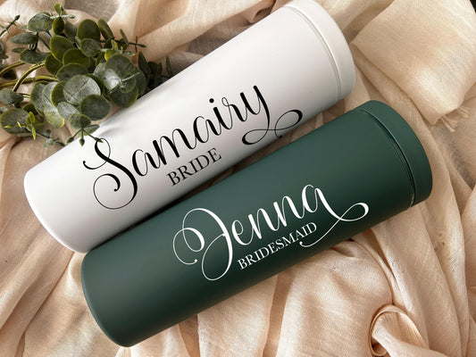 Bridesmaid Proposal Tumblers, Personalized Pine Needle Tumbler, Bridal Party Tumbler, Personalized Tumblers