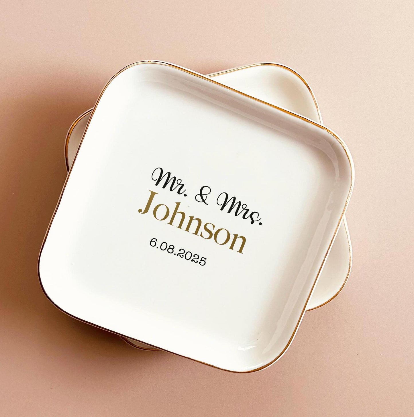 Ring Dish Gift for Bride, Trinket Dish for her, Gift for Bride, Personalized Jewelry Dish, Custom Dish, Mini gift for couple