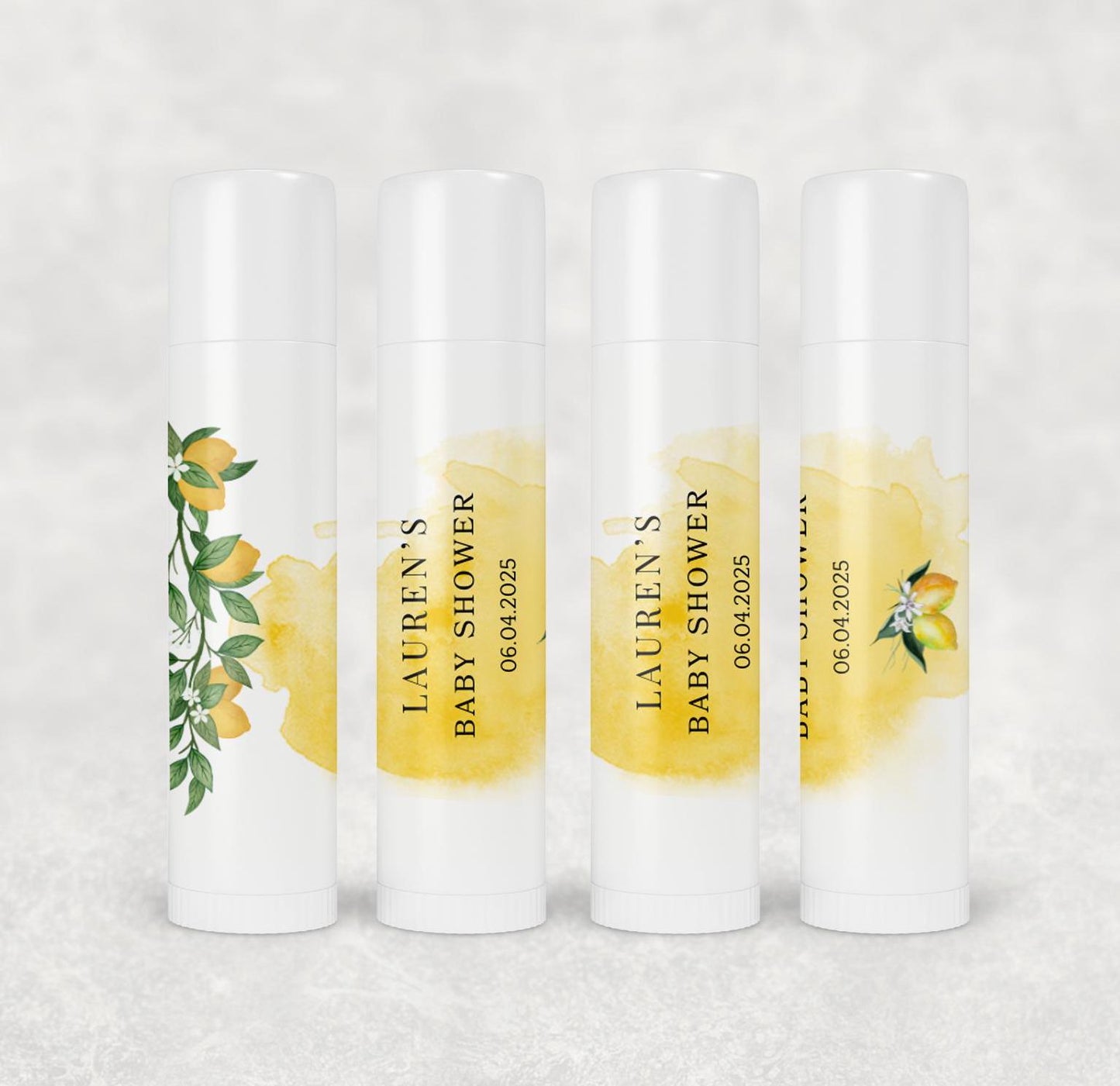 Bulk baby shower lip balm, Baby  Shower Guest favor, lip balm Favor, Party Favor, Lemon Themed Favor, Summer baby Shower, Bulk Favor idea