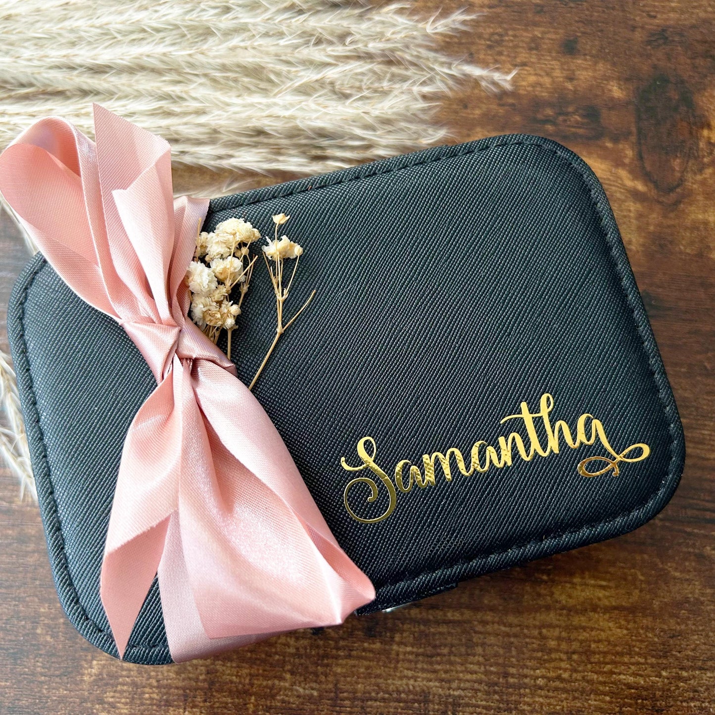 Personalized Jewelry Box Gift Set for Mom, Gift Box for Mother in Law, Travel Jewelry Organizer, Mothers day Gift for Mom, Gift for Aunt