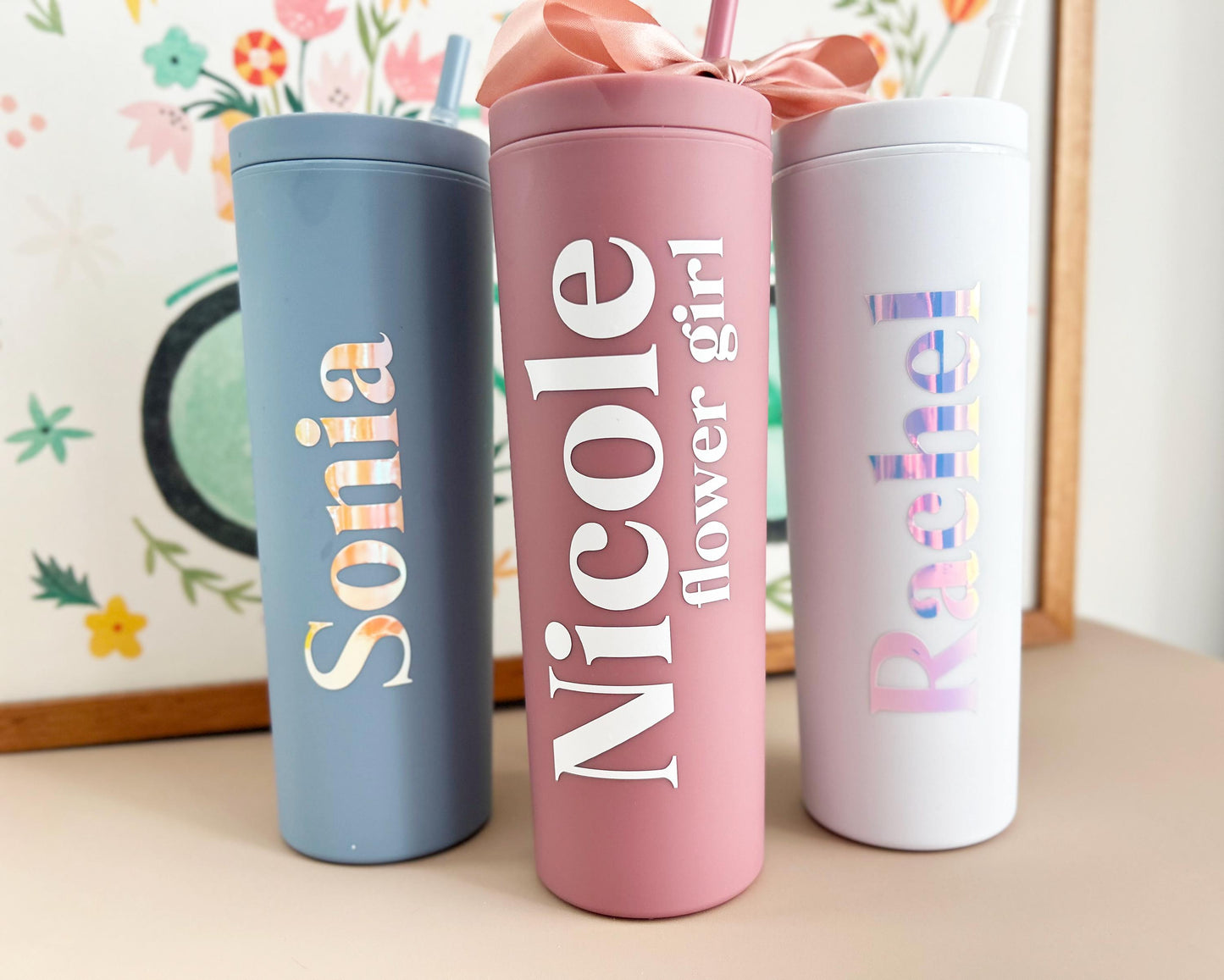 Personalized Flower girl Tumbler / Personalized Kids Cup for Flower Girl Proposal/ Personalized Flower Girl Custom Flower Girl Gifts/