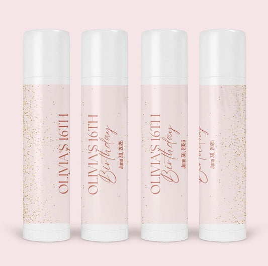 Bulk birthday lip balm, Birthday Party Guest favor, lip balm Favor, birthdaay Party Favor, Bulk lip balm Favor for Girl Friends, Set of 15