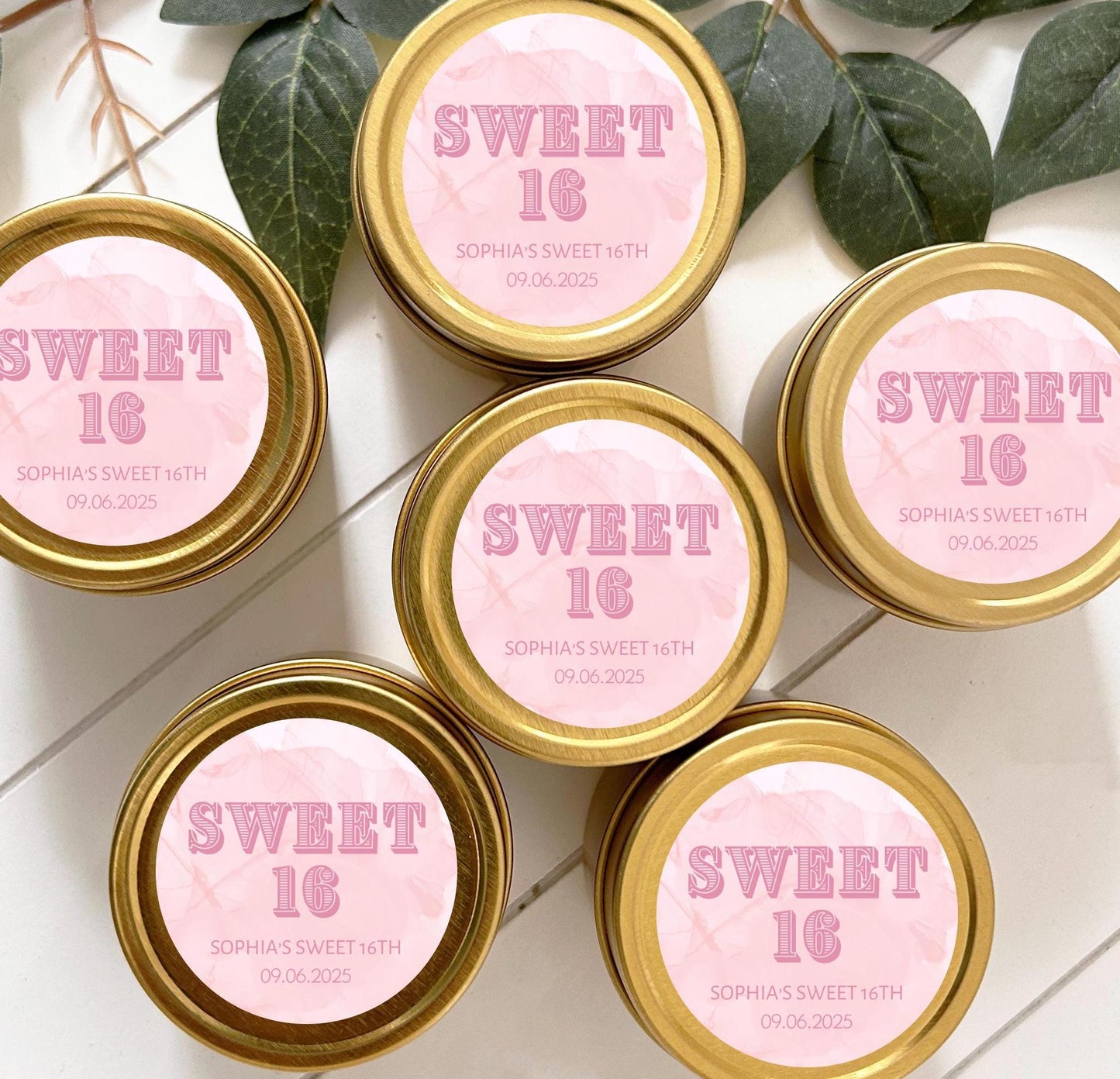 Sweet Sixteen Birthday Candle Favor, Happy 16th Birthday Candles, Birthday favor idea, Bulk Candle Favor, Teen Birthday return gift