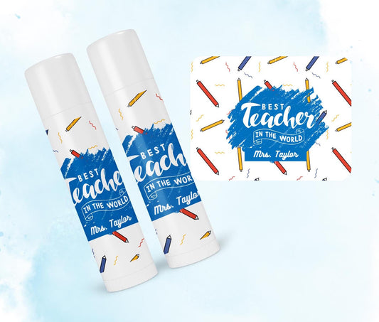 Teacher's Day appreciation Gift Idea, Back To School Lip Balm Favor, Teacher Day Gift Idea, Lip Balm Favor, Teacher Gift, Teacher Class Gift