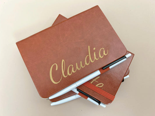 Engraved Mini Journal & pen, Corporate gift for Staff, Gift Set for Staff, Conference Meeting Gift, Gift for New Staff, Office Staff Favor