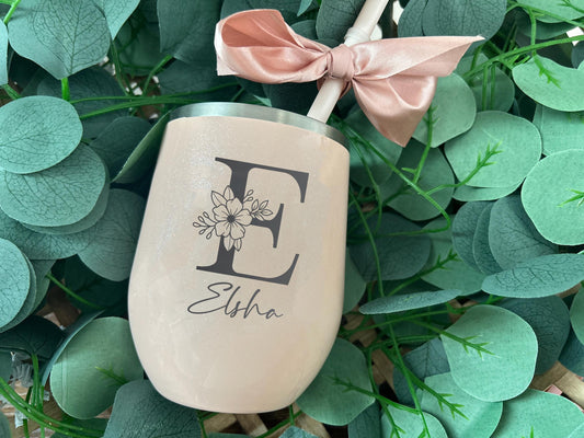 Engraved Tumbler for Flower Girl/ Personalized Tumbler for Petal Patrol / engraved cup for kids/ kids Tumbler/ Custom Cup for Flower Girl