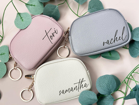 Engraved Employee Appreciation Gift, Office Staff Thank you Gift, Mini Engraved wallets for women, Gift for Women, bulk Mothers day gift