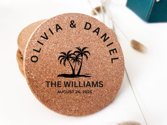 Personalized Wedding Coasters, Wedding Favor, wedding favor Favor, Unique Wedding Favor, Set of 20 Coasters, bulk wedding Engraved Coasters