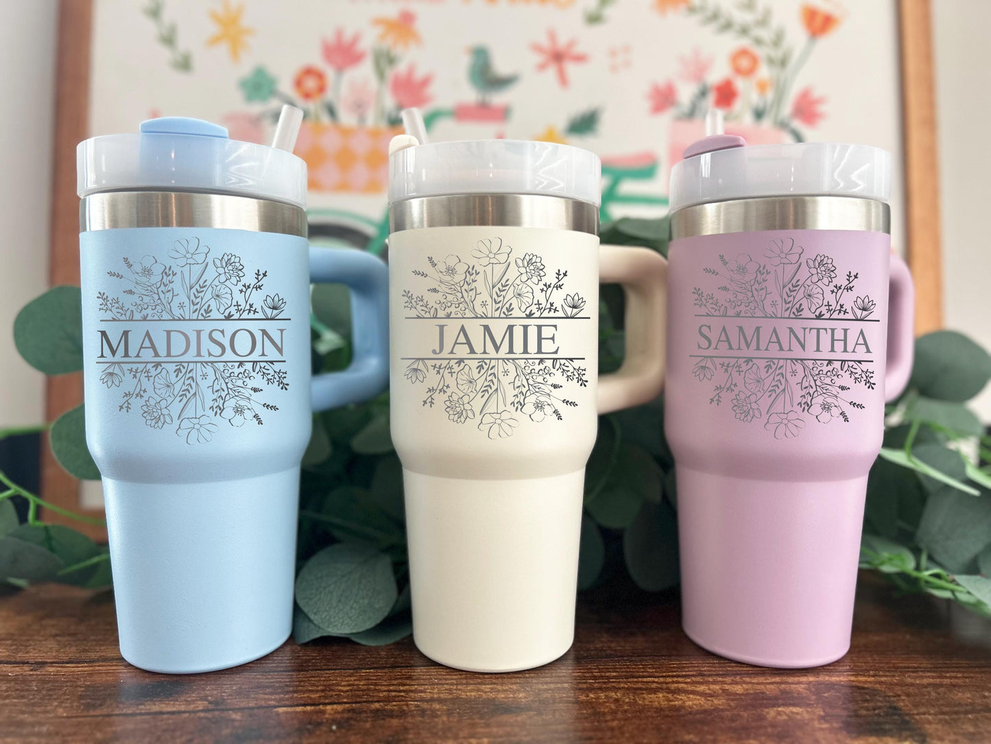 Personalized 14oz Kids Tumbler With Handle Lid and Straw, Insulated Engraved Cup, Back to School Tumbler,School Tumbler, Fun Birthday Gift