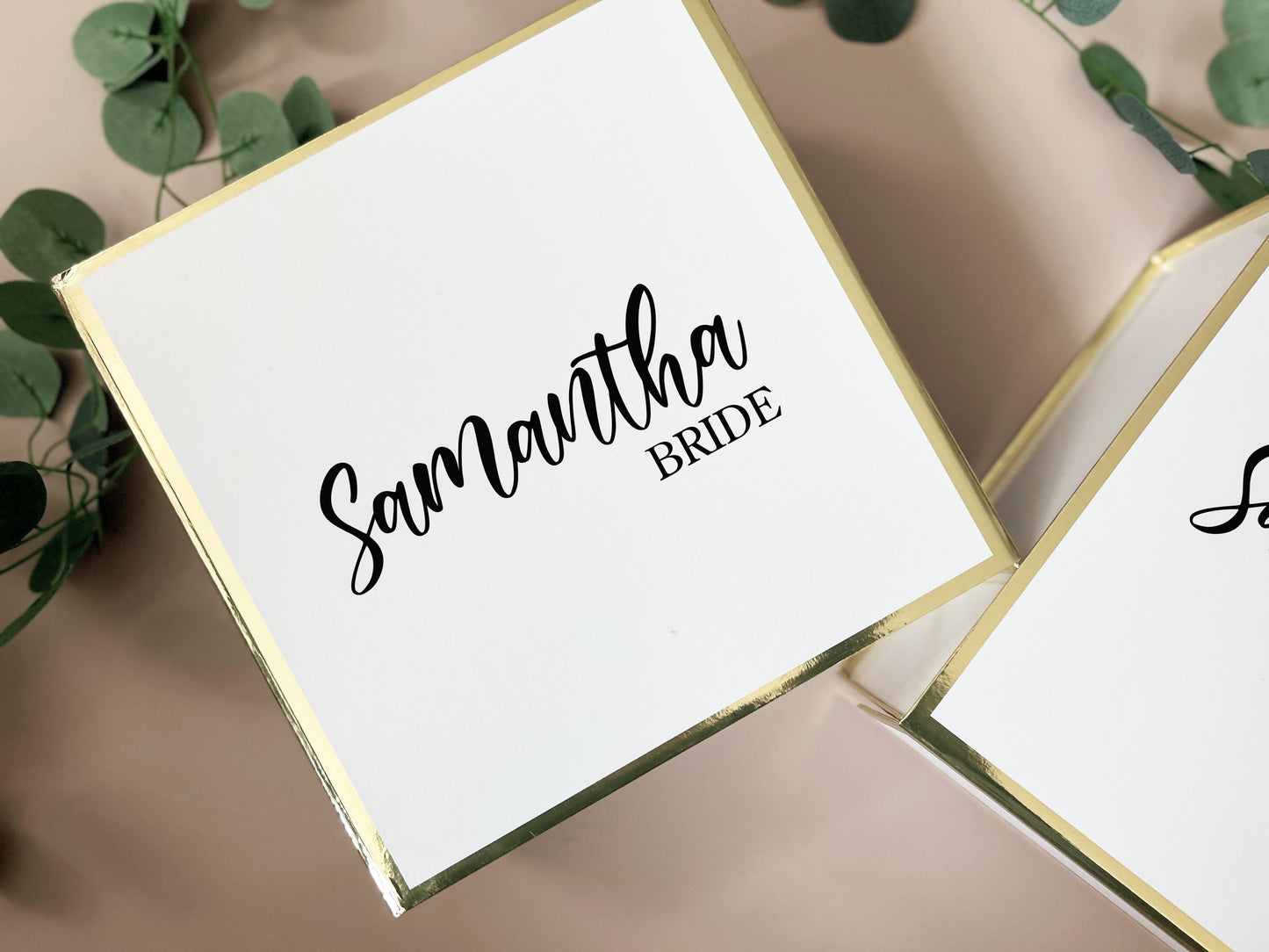 Elegant Foil Flower Girl Proposal Box, Personalized Gift Set with Custom Name, Will You Be My Flower Girl, Keepsake Wedding Box