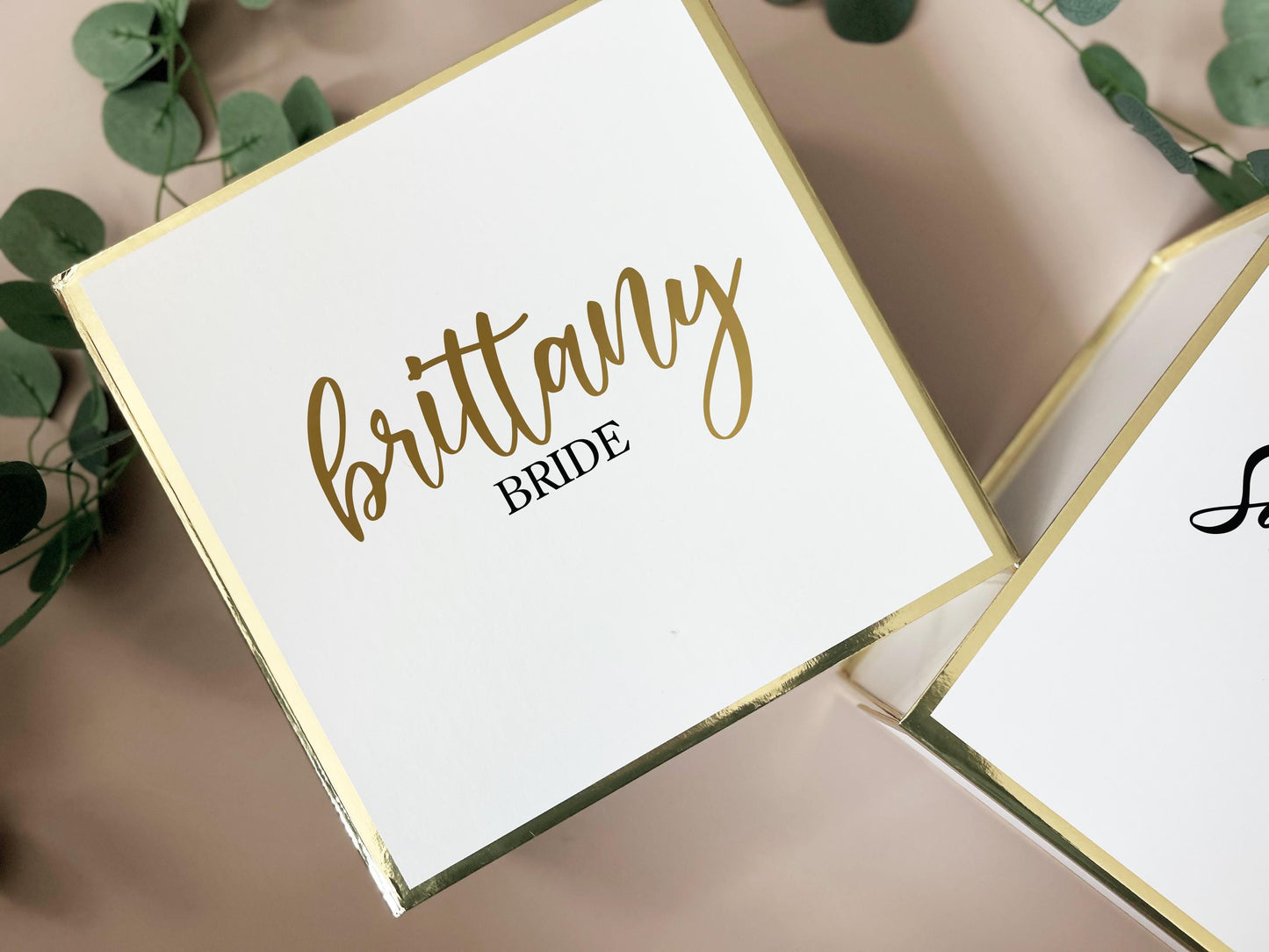 Elegant Foil Flower Girl Proposal Box, Personalized Gift Set with Custom Name, Will You Be My Flower Girl, Keepsake Wedding Box