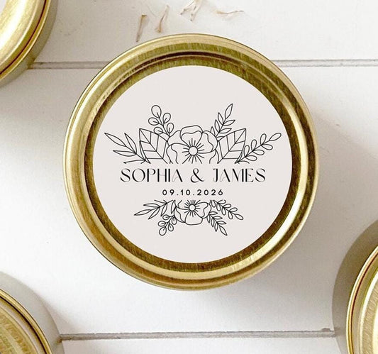 Bulk Wedding Candle Favor, Candle Wedding favor for Guests, 2oz. Candle Favor, Wedding Favor, Bulk Shower Favor, Favor for Wedding guests