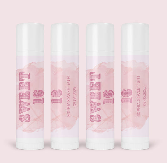 Sweet Sixteen Lip Balm Favor – A Chic & Fun Party Keepsake