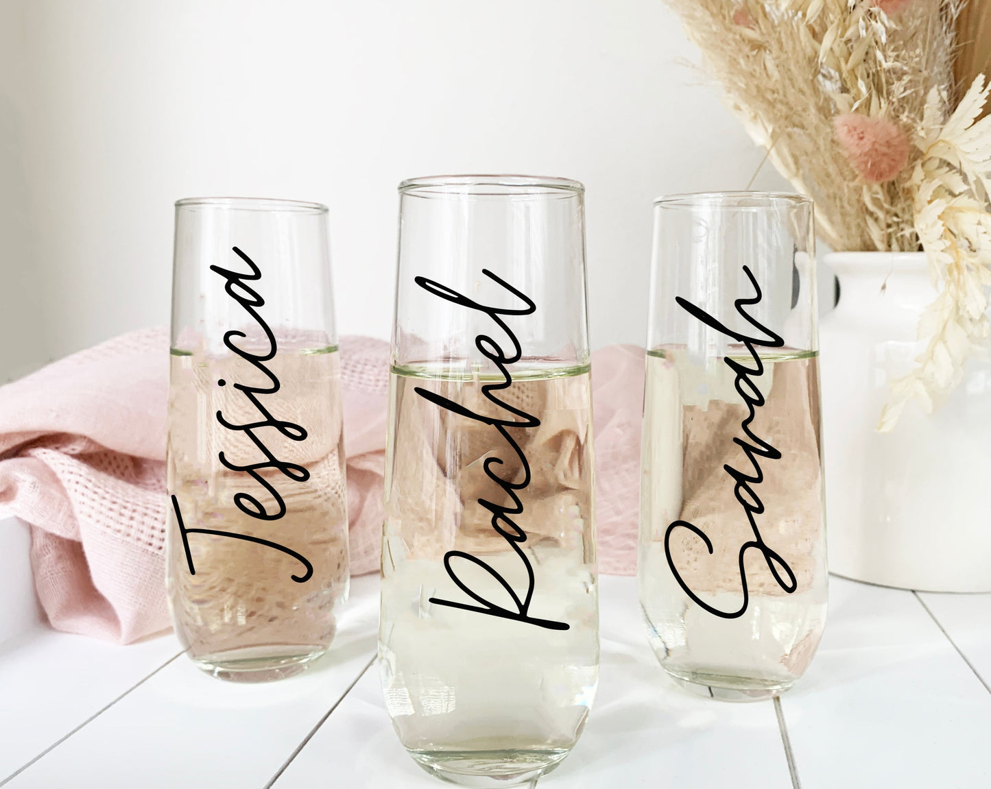 Personalized Champagne Flutes